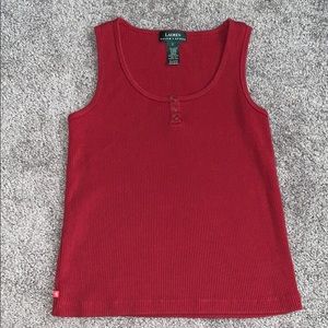 Ralph Lauren red tank top